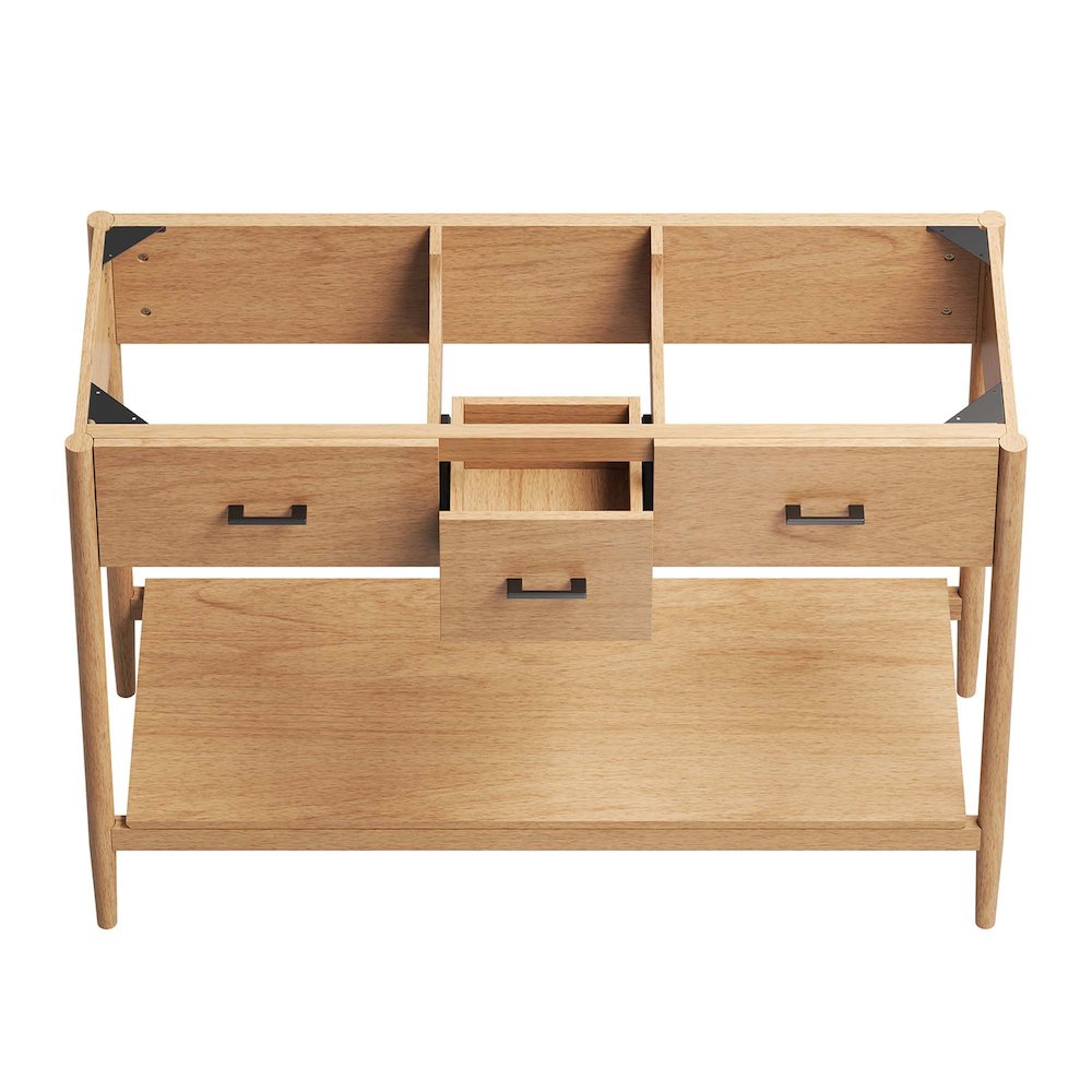 48” Double Sink Bathroom Vanity Cabinet (Sink Basin Not Included)