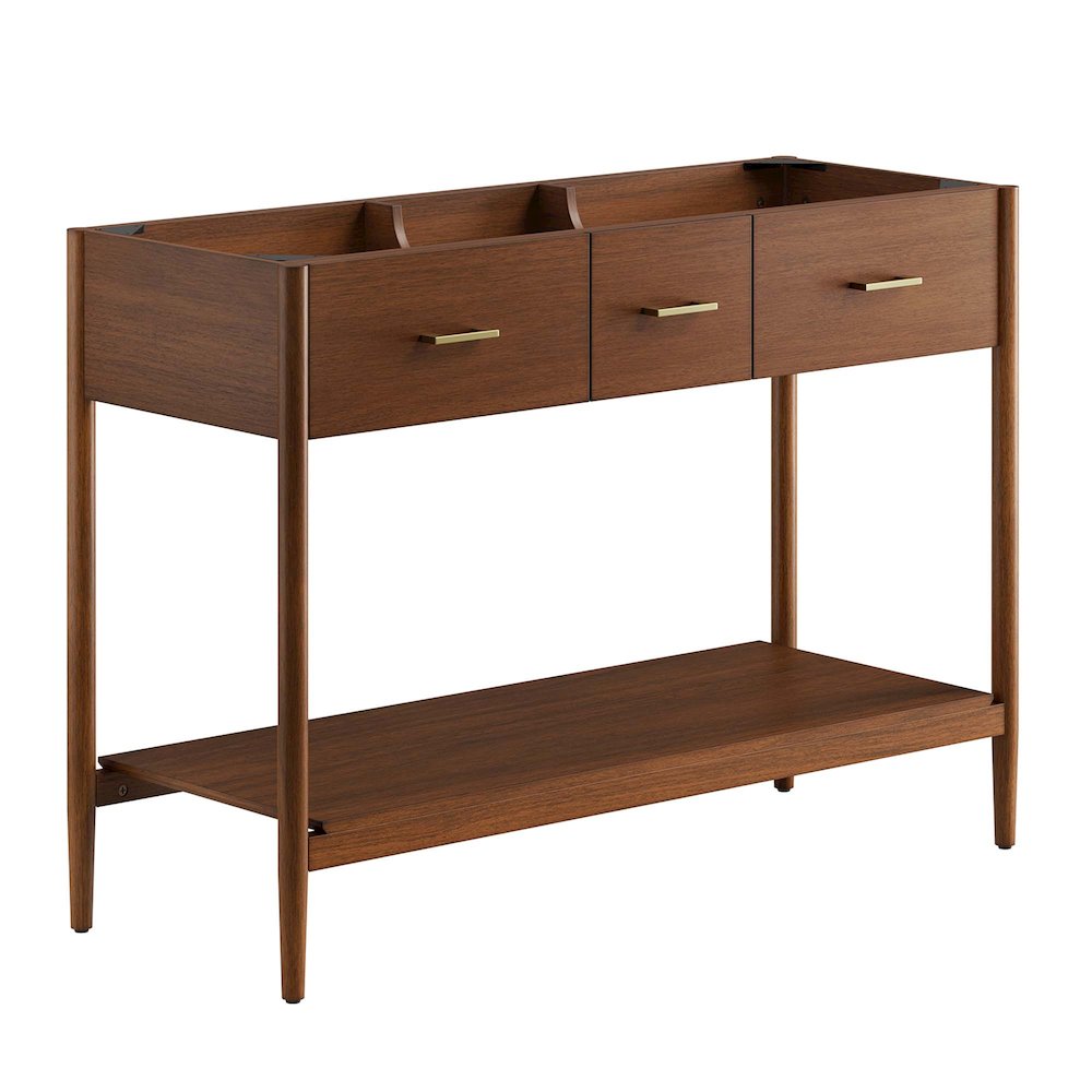 48” Double Sink Bathroom Vanity Cabinet (Sink Basin Not Included)