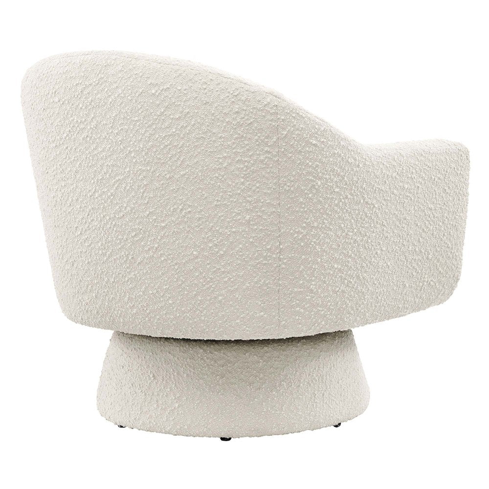Astral Boucle Fabric Swivel Chair