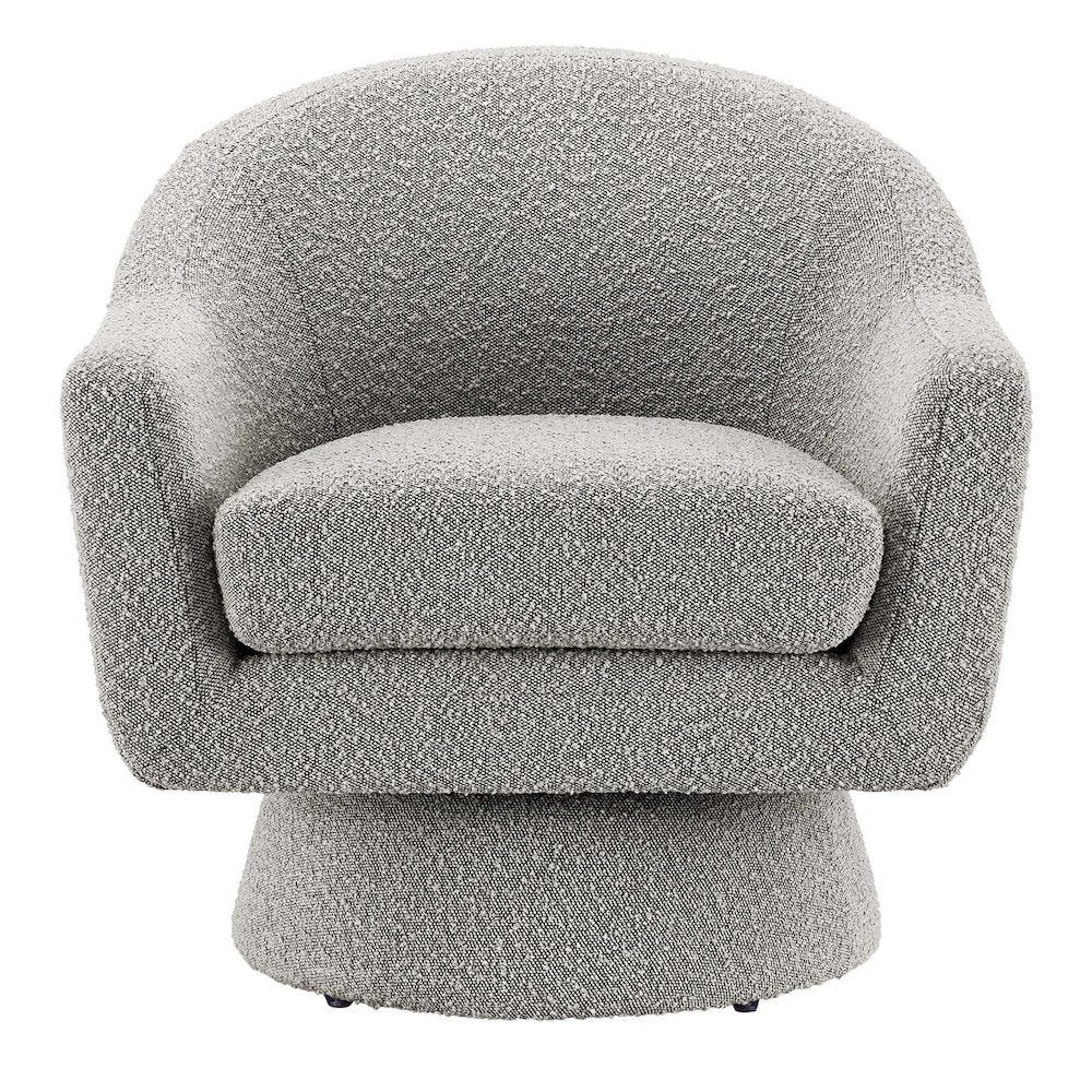 Astral Boucle Fabric Swivel Chair