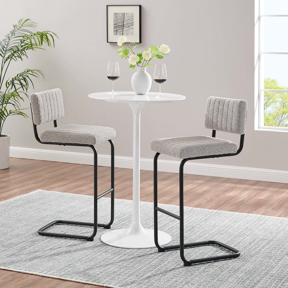 Parity Boucle Bar Stools Set of 2
