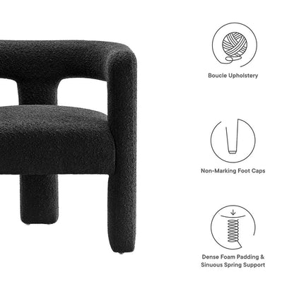 Kayla Boucle Upholstered Armchair