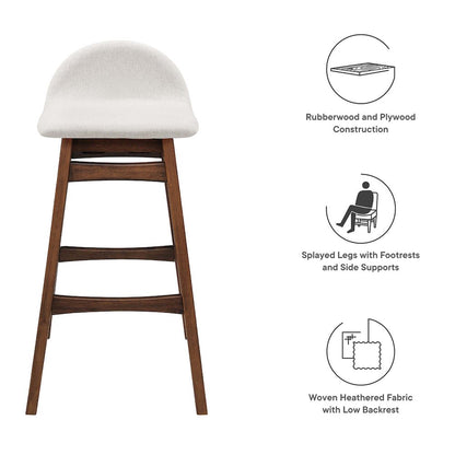 Juno Wood Bar Stool Set of 2