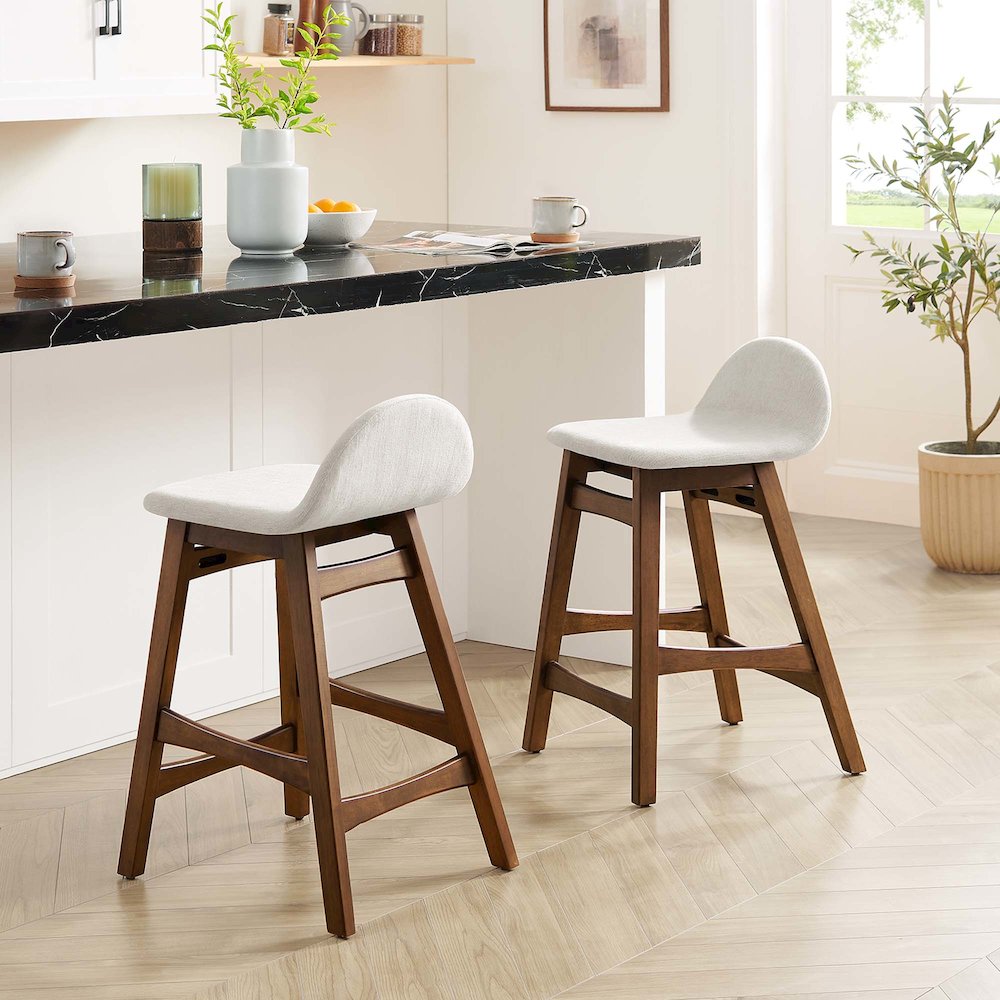 Juno Wood Counter Stool Set of 2