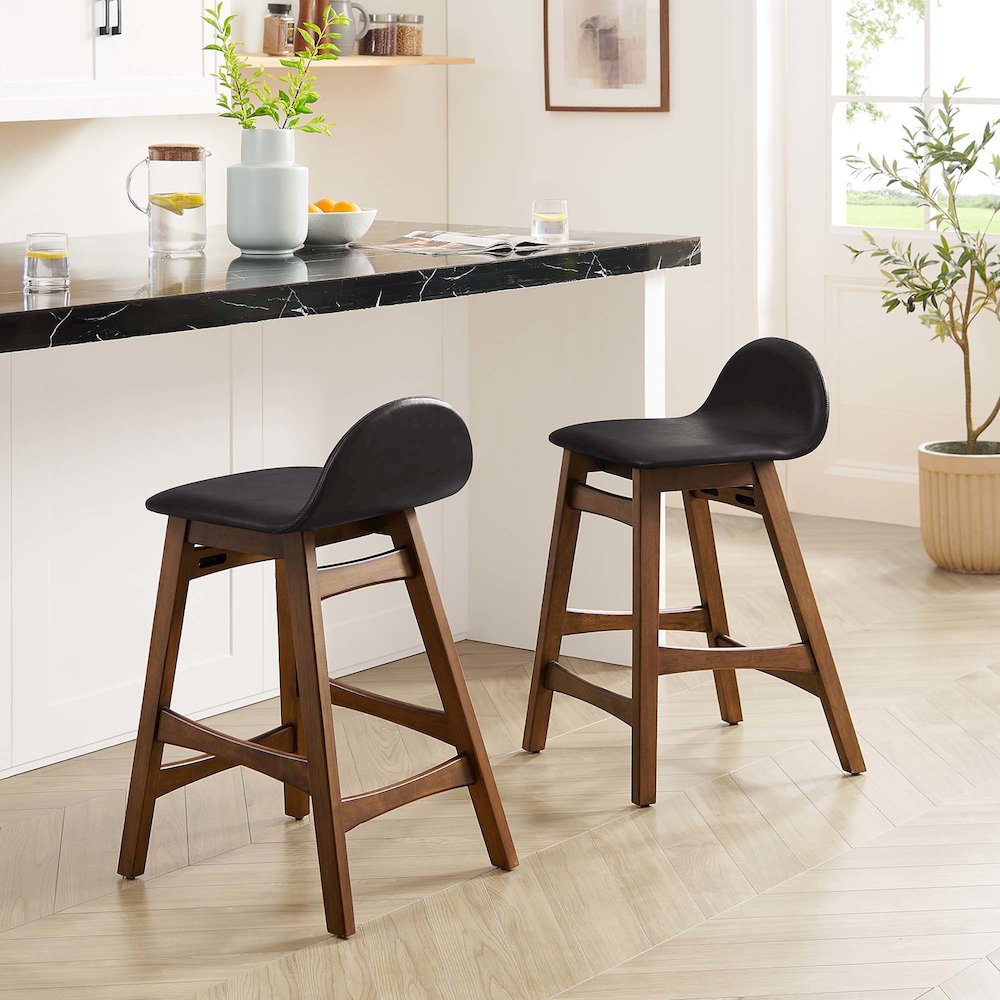Juno Wood Counter Stool Set of 2