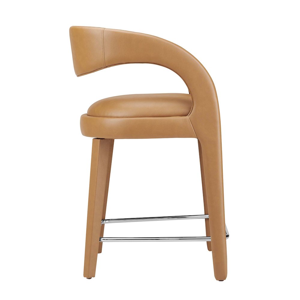 Pinnacle Vegan Leather Counter Stool Set of 2