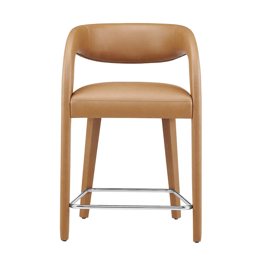 Pinnacle Vegan Leather Counter Stool Set of 2