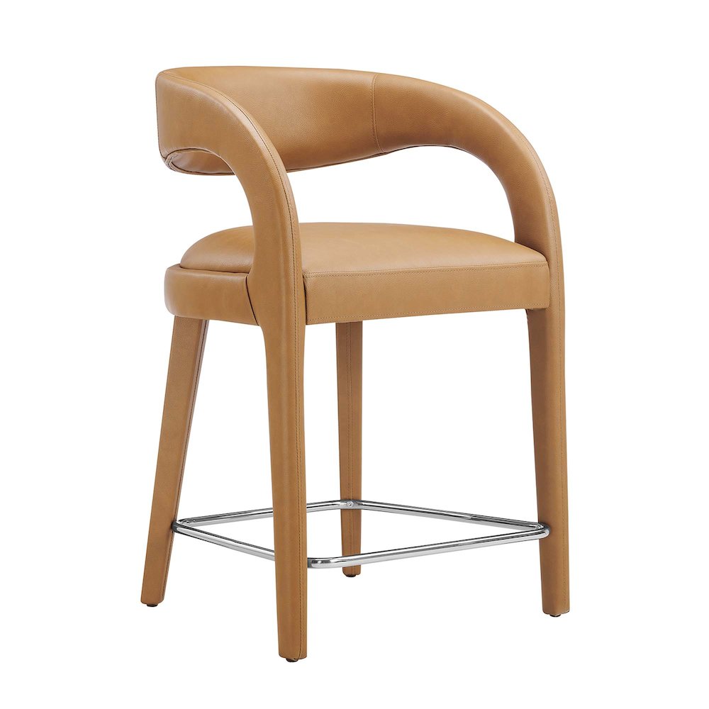 Pinnacle Vegan Leather Counter Stool Set of 2