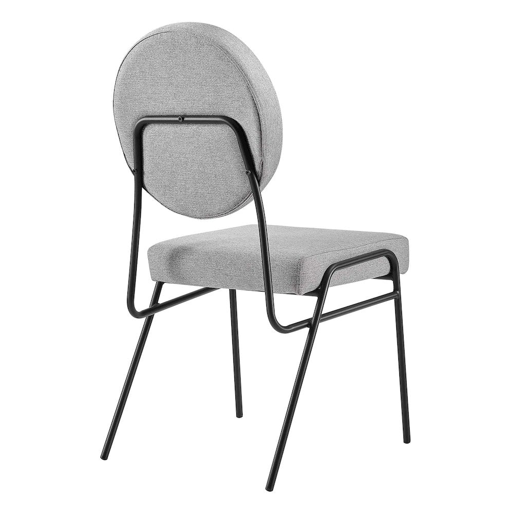 Craft Upholstered Fabric Dining Side Chairs Set of 2