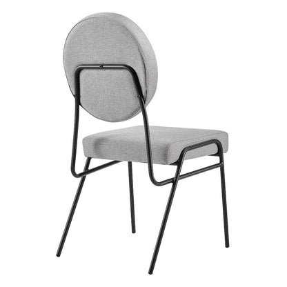 Craft Upholstered Fabric Dining Side Chairs Set of 2