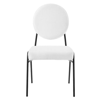 Craft Upholstered Fabric Dining Side Chairs Set of 2
