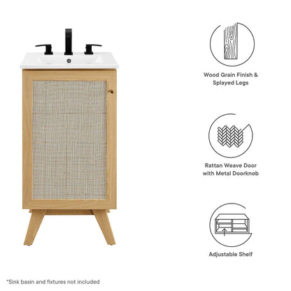 Soma 18” Bathroom Vanity Cabinet (Sink Basin Not Included)