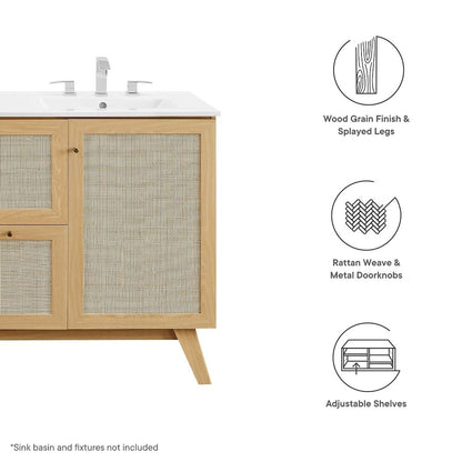48” Single or Double Sink Bathroom Vanity Cabinet (Sink Basin Not Included)