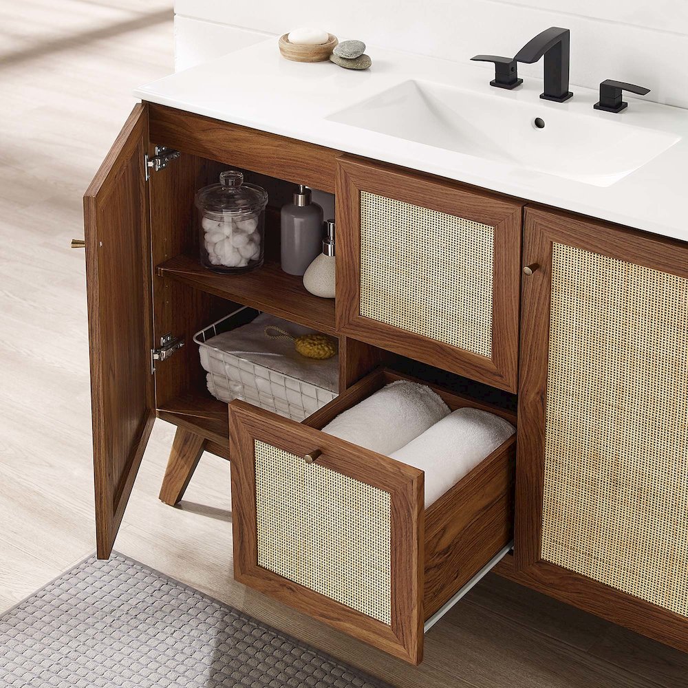 48” Single or Double Sink Bathroom Vanity Cabinet (Sink Basin Not Included)