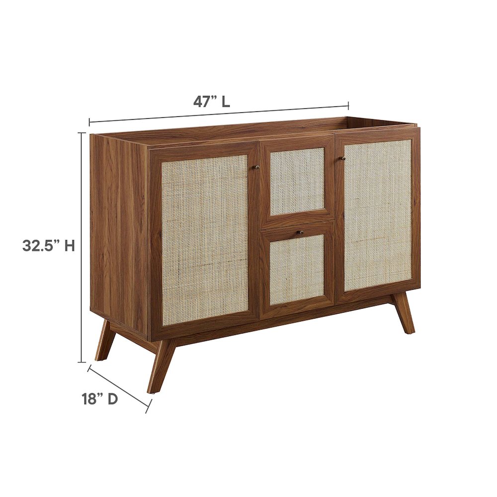 48” Single or Double Sink Bathroom Vanity Cabinet (Sink Basin Not Included)