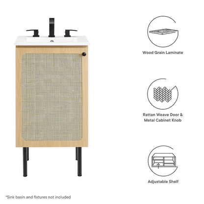 Chaucer 18" Bathroom Vanity Cabinet (Sink Basin Not Included)