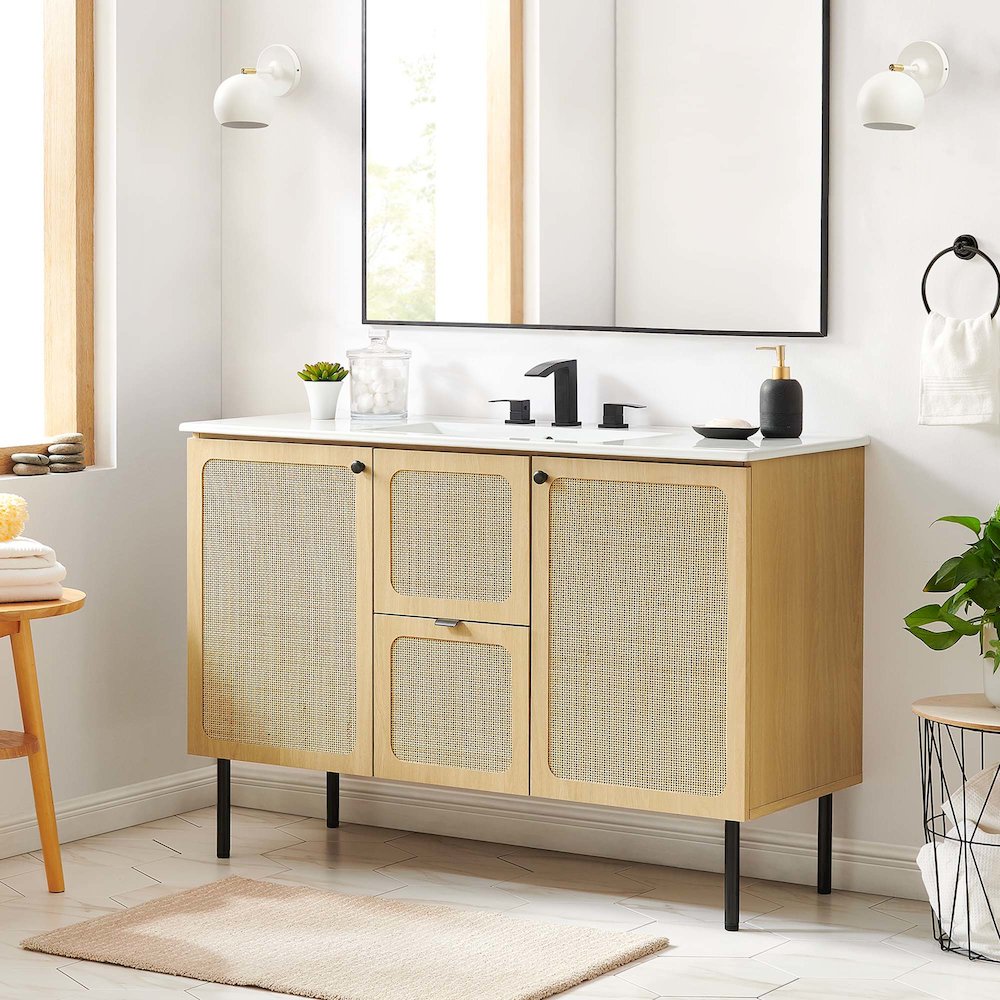 Chaucer 48" Bathroom Vanity Cabinet (Sink Basin Not Included)