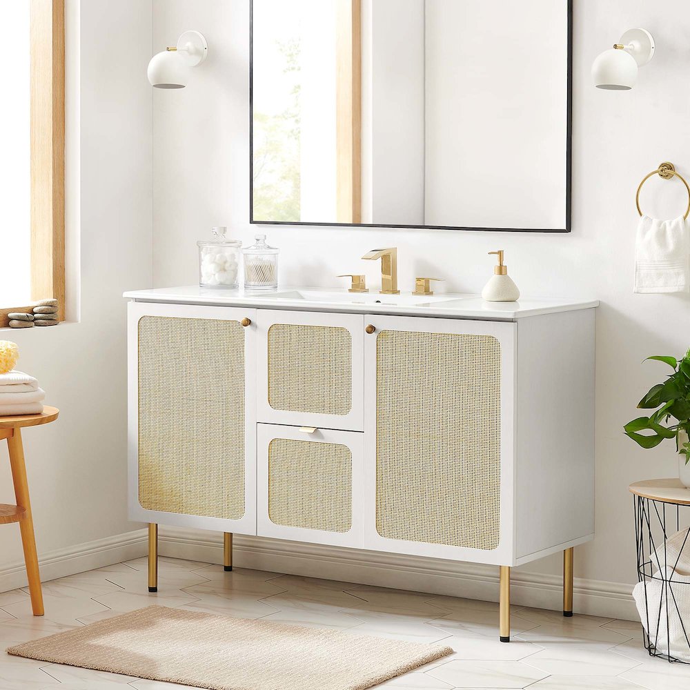 Chaucer 48" Bathroom Vanity Cabinet (Sink Basin Not Included)