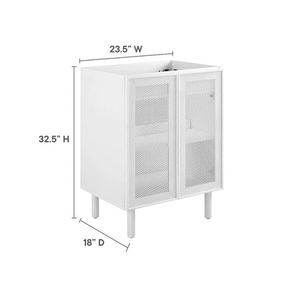 Calla 24" Perforated Metal Bathroom Vanity Cabinet (Sink Basin Not Included)