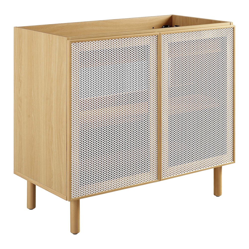 Calla 36" Perforated Metal Bathroom Vanity Cabinet (Sink Basin Not Included)