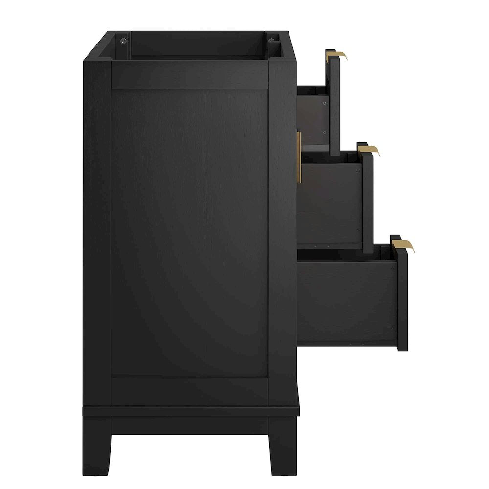 Dixie 36” Solid Wood Bathroom Vanity Cabinet (Sink Basin Not Included)