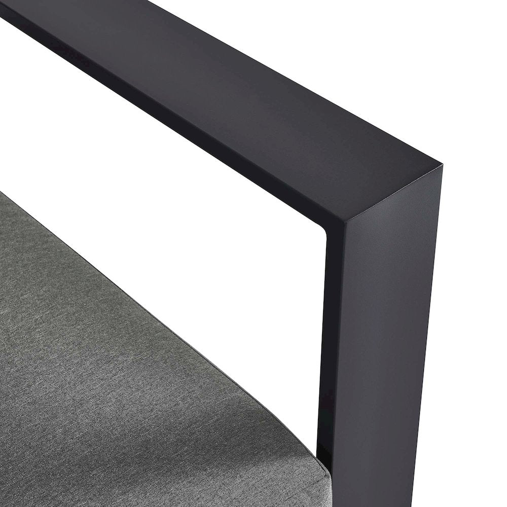 Tahoe Outdoor Patio Powder-Coated Aluminum Modular Right-Facing Loveseat
