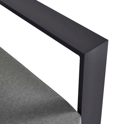 Tahoe Outdoor Patio Powder-Coated Aluminum Modular Right-Facing Loveseat