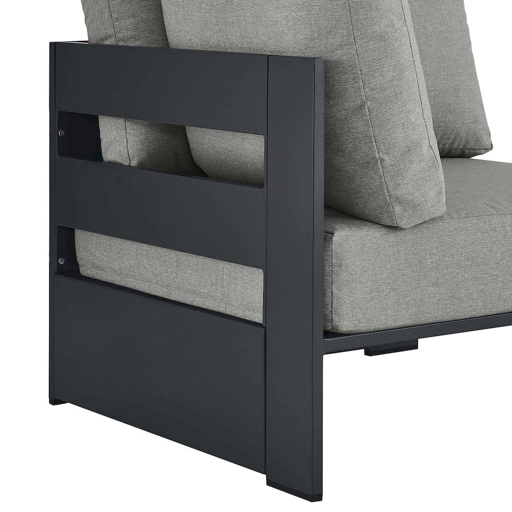 Tahoe Outdoor Patio Powder-Coated Aluminum Modular Corner Chair