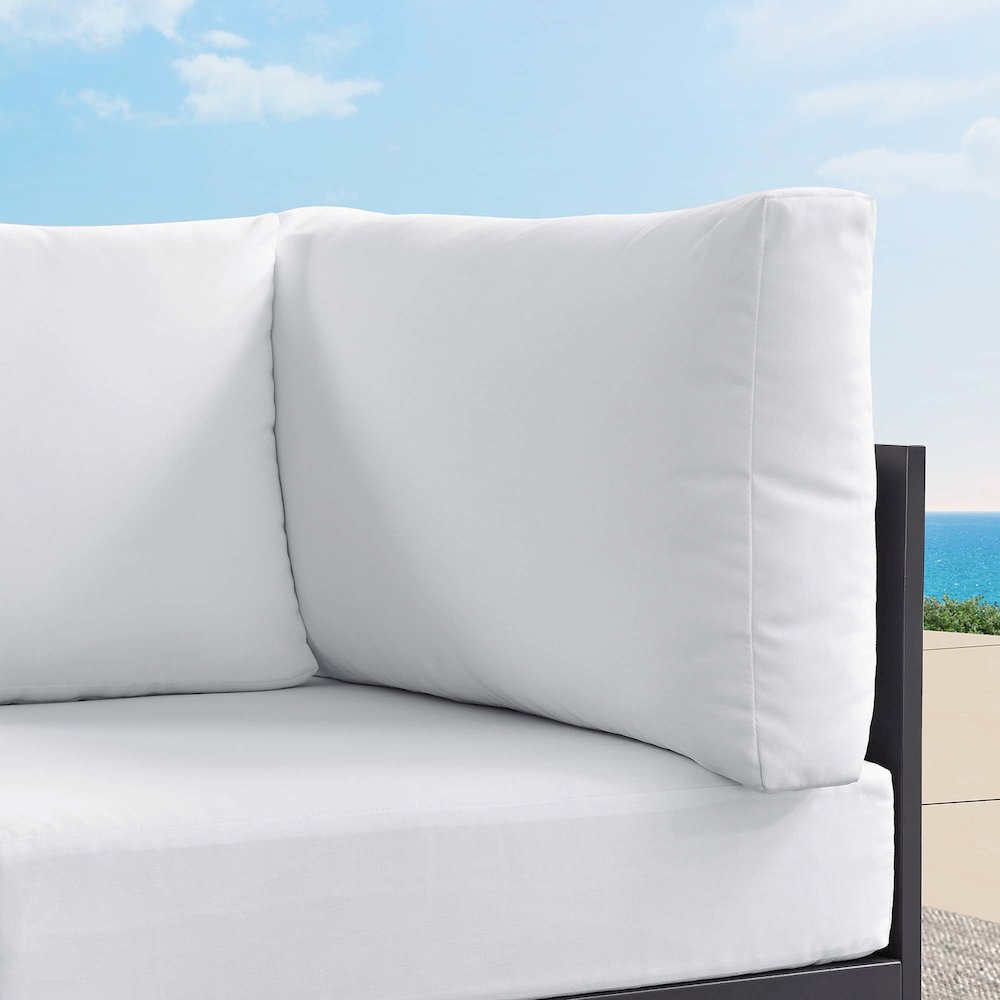 Tahoe Outdoor Patio Powder-Coated Aluminum Modular Corner Chair