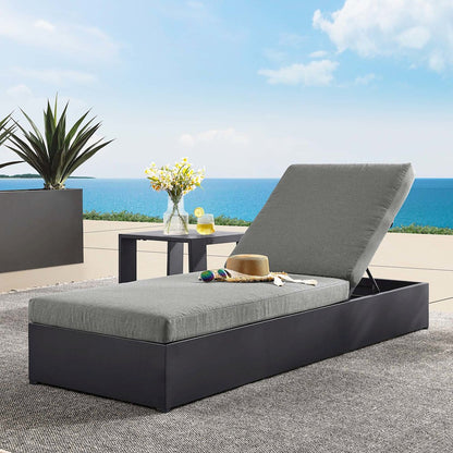 Tahoe Outdoor Patio Powder-Coated Aluminum Chaise Lounge Chair