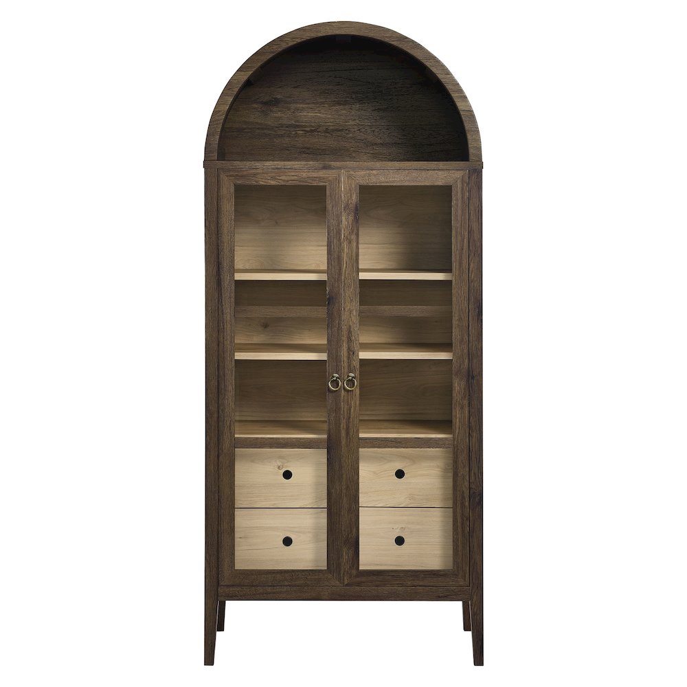 Nolan Tall Arched Storage Display Cabinet