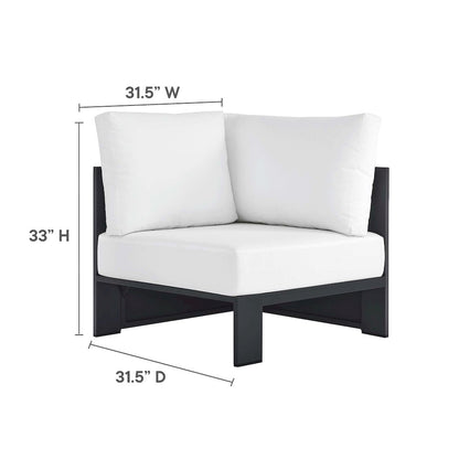 Tahoe 3-Piece Outdoor Patio Powder-Coated Aluminum Sectional Sofa Set