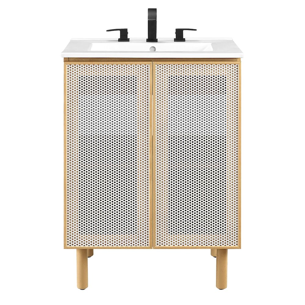 Calla 24" Perforated Metal Bathroom Vanity