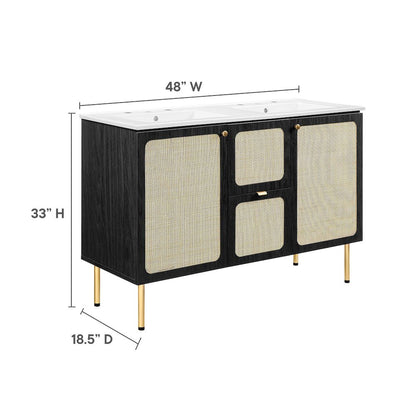 Chaucer 48" Double Sink Bathroom Vanity