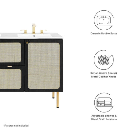 Chaucer 48" Double Sink Bathroom Vanity