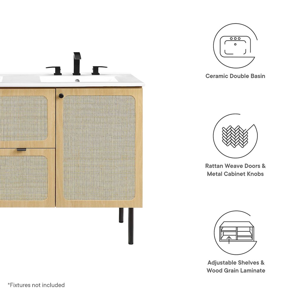 Chaucer 48" Double Sink Bathroom Vanity