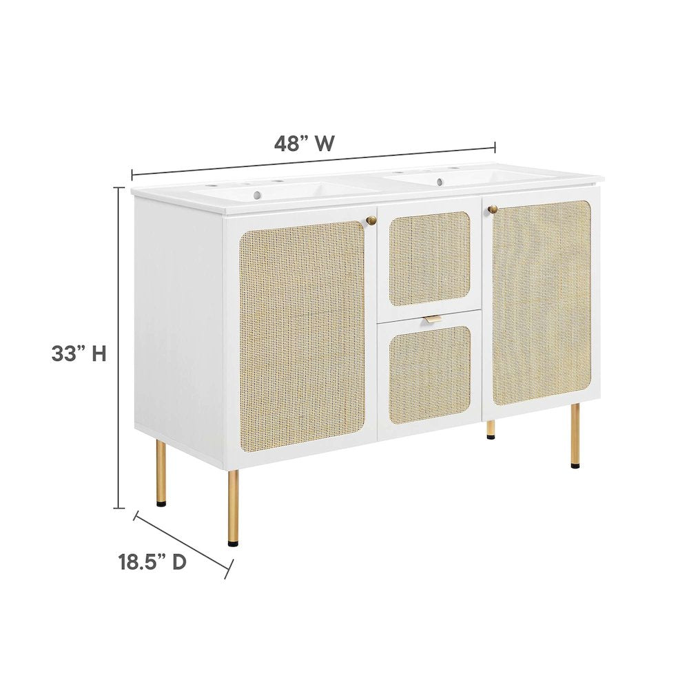 Chaucer 48" Double Sink Bathroom Vanity