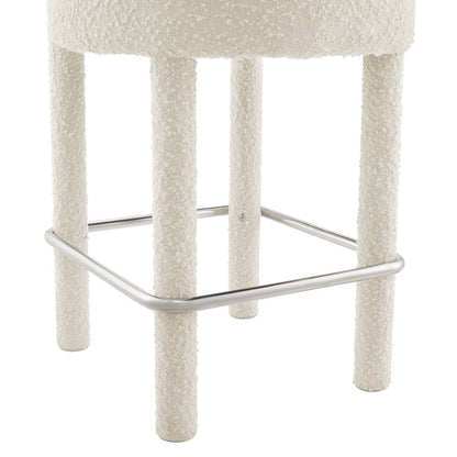 Toulouse Boucle Fabric Counter Stool Set of 2