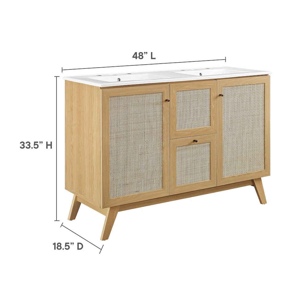 Soma 48” Double Sink Bathroom Vanity