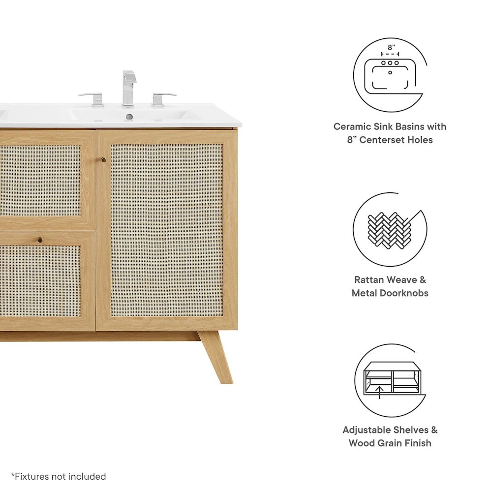 Soma 48” Double Sink Bathroom Vanity