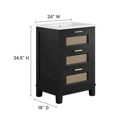 Dixie 24" Solid Wood Bathroom Vanity