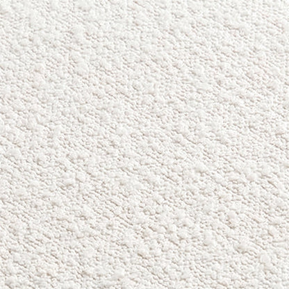 FurniFact Boucle Fabric-Upholstered Waterfall Long Bedroom Bench, Ivory