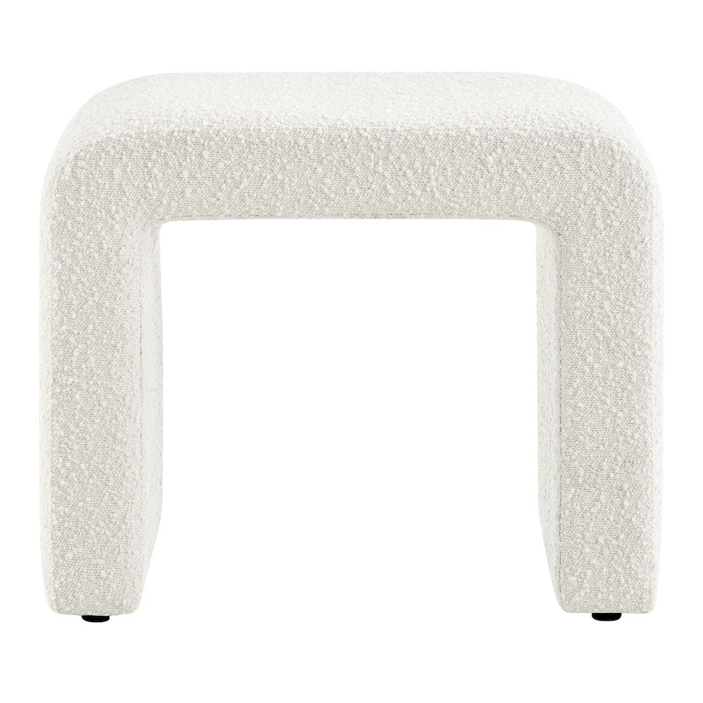 Simba Boucle Fabric Waterfall Stool