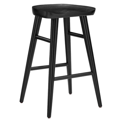 Saville Backless Wood Counter Stools Set of 2