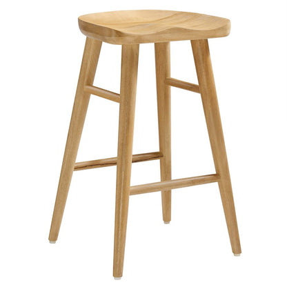 Saville Backless Wood Counter Stools Set of 2