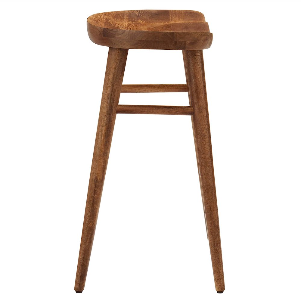 Saville Backless Wood Counter Stools Set of 2