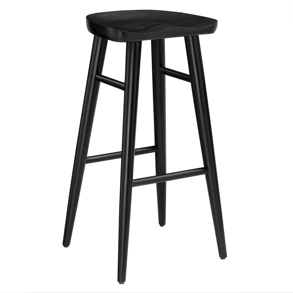 Saville Backless Wood Bar Stools Set of 2