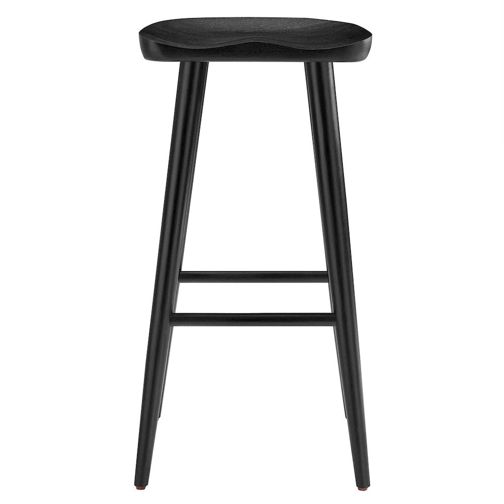 Saville Backless Wood Bar Stools Set of 2
