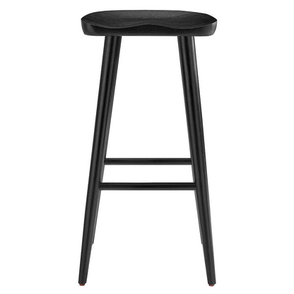 Saville Backless Wood Bar Stools Set of 2