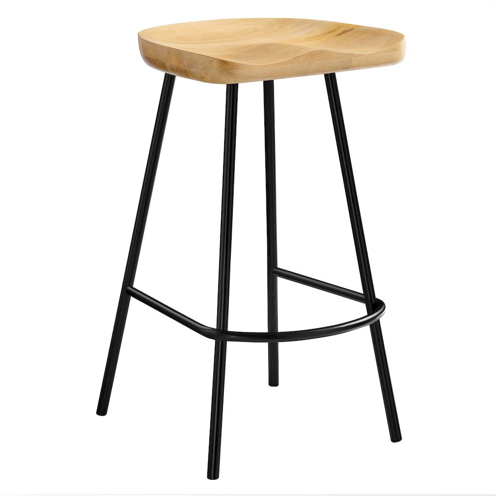 Concord Backless Wood Counter Stools Set of 2